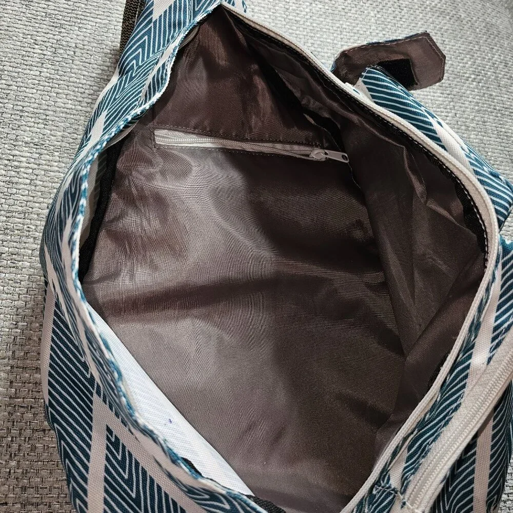 Kavu Rope Sling Shoulder Bag Zig Zag Cross Body Strap Pockets Zip Adjustable - Picture 5 of 8